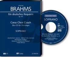 Brahms Ein deutsches Requiem Op. 45 Bass Chorstimme CD (Carus Choir Coach)