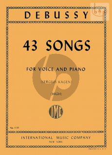 Debussy 43 Songs High (edited by Sergius Kagen)