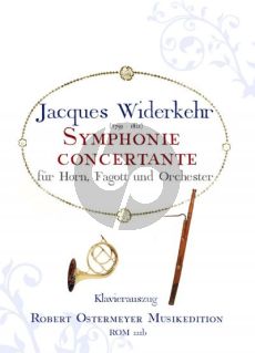 Widerkehr Symphonie Concertante Horn-Bassoon and Orchestra (piano reduction)