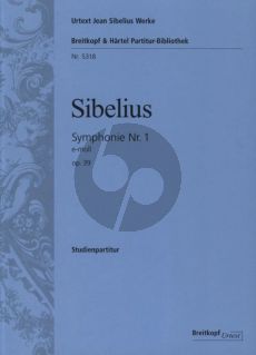 Sibelius Symphony No.1 Op.39 e-minor Study Score (edited by Timo Virtanen)