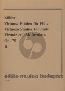 Kohler Virtuose Studies Op.75 Vol.2 Flute (edited by Henrik Prőhle)