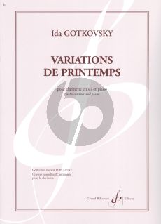 Gotkovsky Variations de Printemps Clarinet-Piano (advanced) (grade 8)