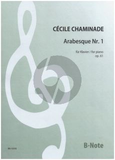 Chaminade Arabesque Nr.1 Op.61 Klavier