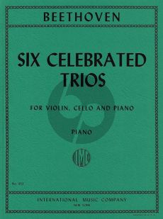 6 Celebrated Trios, Op.1 Nos. 1 & 3, Op.11, Op.70 No.1, Op.97, 10 Variations for Violin, Violoncello and Piano