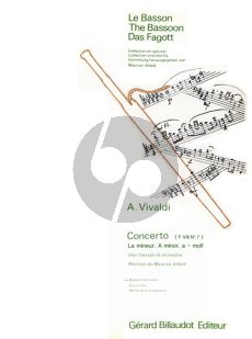 Vivaldi Concerto a-minor RV 497 F.VIII No.7 for Bassoon and Piano (Reduction Maurice Allard)