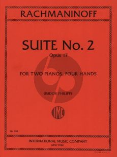 Rachmaninoff Suite No.2 Op.17 for 2 Pianos (2 Performance Copies included) (Edited by Isidor Philipp)