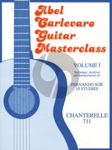 Carlevaro Masterclass Vol.1 Sor 10 Studies for Guitar