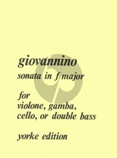 Giovannino Sonata F-major Double Bass and Piano (edited by Rodney Slatford)