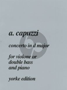 Capuzzi Concerto D-major Double Bass-Piano