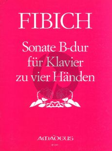 Fibich Sonate B-dur Op.28 Piano 4 handen