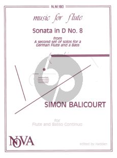 Balicourt Sonata D-major No.8 Flute-Bc