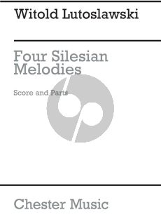 Lutoslawski 4 Silesian Melodies 4 Violins (Score/Parts) (Irena Dubiska)