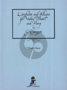 Donizetti Larghetto and Allegro (Flute[Violin] and Harp) (arr. Dewey Owens)