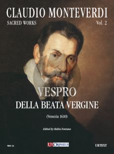 Monteverdi Vespro della Beata Vergine (Venezia 1610) Score (edited by Melita Fontana)