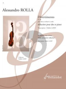 Rolla Divertimento Viola - Piano