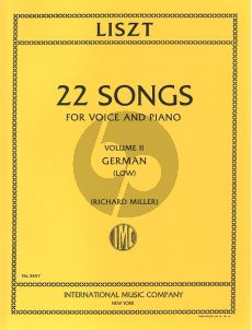 Liszt 22 Songs Vol.2 German (Low)