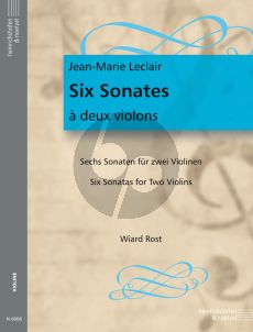 Leclair 6 Sonaten 2 Violinen (ed. Wiard Rost)