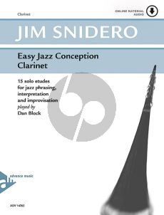 Snidero Easy Jazz Conception Clarinet Book with Audio Online (15 Solo Etuden for Jazz Phrasing, Interpretation, Improvisation)