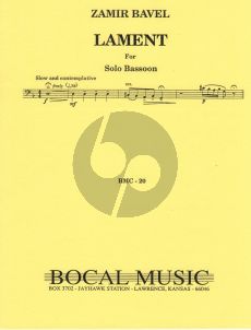 Bavel Lament for Bassoon solo