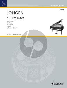 Jongen 13 Préludes Op.69 Vol.2 Piano solo