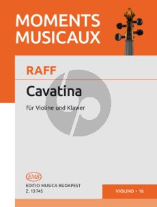 Raff Cavatina Op.85 No.3 Violin and Piano (Vilmos Tatrai) (grade 4)