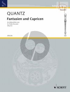 Quantz Fantasien und Capricen Altblockflöte solo (Gudrun Heyens)