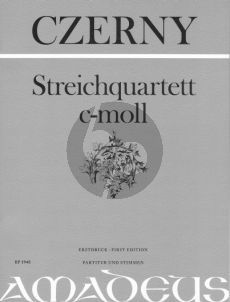 Czedrny Quartet c-minor 2 Vi.-Va.-Vc. (Score/Parts) (Bernhard Pauler) (First Ed.)