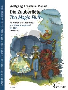 Mozart Die Zauberflote KV 620 (easy arr. by G.Heumann) (with illustr.) (grade 2 - 3)