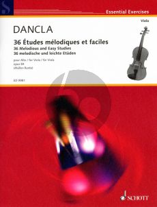 Dancla 36 Etudes Melodiques et Faciles Op.84 Viola (Herausgebers Julia und Martin Muller-Runte)