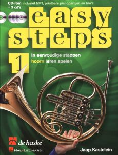 Kastelein Easy Steps Vol.1 Hoorn in F (Bk- 3 CD's-DVD-Rom)