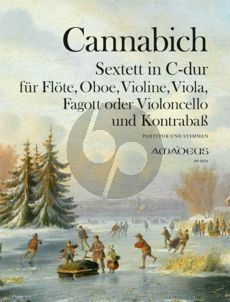 Cannabich Sextet C-major for Flute, Oboe, Violin, Viola. Bassoon or Cello and Bass) Score and Parts (edited by Bernhard Pauler)