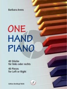 Arens One Hand Piano Vol.1 - 40 Pieces for Left or Right Hand Piano