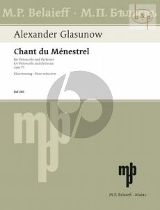 Glazunov Chant du Menestrel Op. 71 Violoncello und Klavier