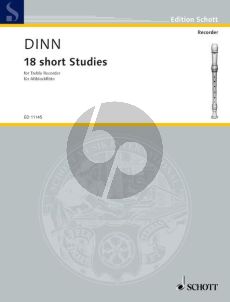 Dinn 18 Short Studies for Treble Recorder