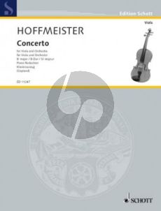 Hoffmeister Concerto B-flat major Viola and Orchestra (piano reduction) (Alison A. Copland)