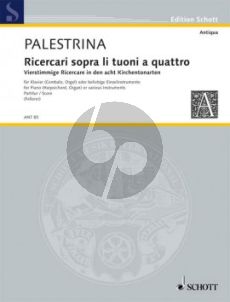 Palestrina Ricercari sopra li tuoni a quattro Cembalo (Karl Gustav Fellerer)