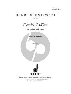 Wieniawski Caprice Es-dur Violine und Klavier (Fritz Kreisler)