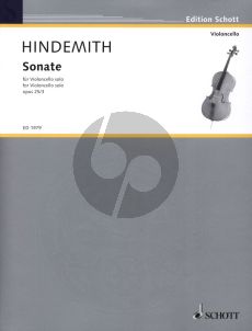 Hindemith Sonate Op.25 No.3 (1922) fur Violoncello Solo