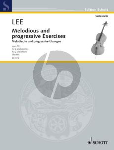 Lee Melodische und Progressive Ubungen Opus131 (2 Violoncellos) (Hugo Becker)