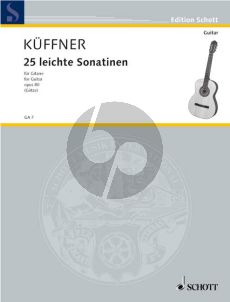 Kuffner 25 Leichte Sonatinen Opus 80 Gitarre (Walter Götze)