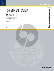 Rheinberger Sonata Op.105a E-flat minor Clarinet and Piano (edited by Wolfgang Stephan)