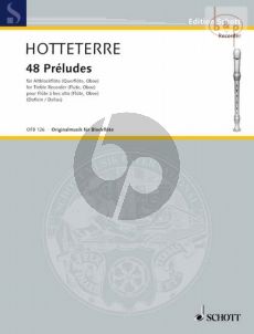 48 Preludes in 24 Tonarten Op.7 Treble Recorder