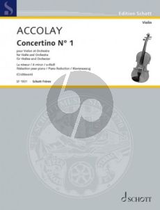 Accolay Concertino No.1 a-moll Violin and Piano (Mathieu Crickboom)