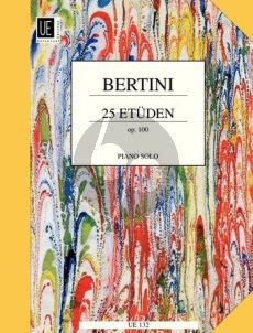 Bertini 25 Etuden Op.100 Piano (Kohler) (Universal)