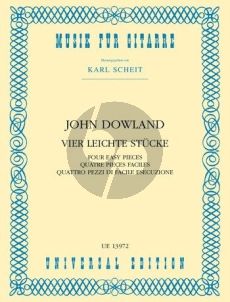 Dowland 4 Leichte Stucke für Gitarre (Karl Scheit)