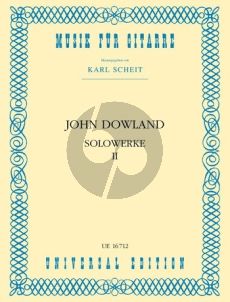 Dowland Solo Werke Vol.2 Gitarre (edited by Karl Scheit)