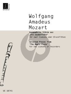 Mozart Selected Pieces from The Magic Flute 2 Csakans or Descant Rec.