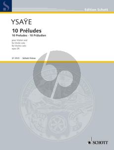 Ysaye 10 Preludes Op.35 Violin solo