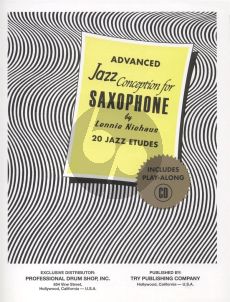 Niehaus Advanced Jazz Conception 20 Jazz Etudes for Saxophone Book with Cd