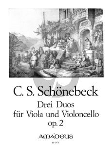 Schonebeck 3 Duos Op.2 Viola-Violoncello (Stimmen) (Ulrich Druner)